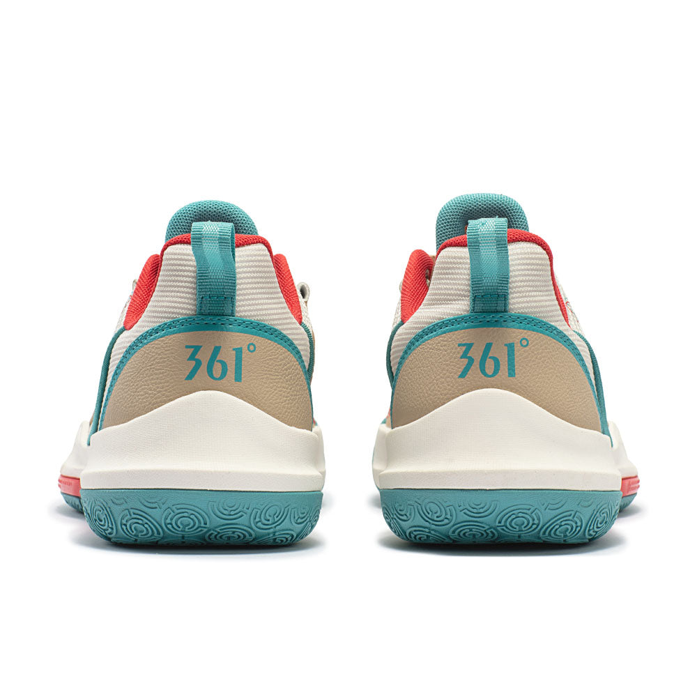 Tênis SD TEAM 361° Basquete - Masculino | Bege e Turquesa