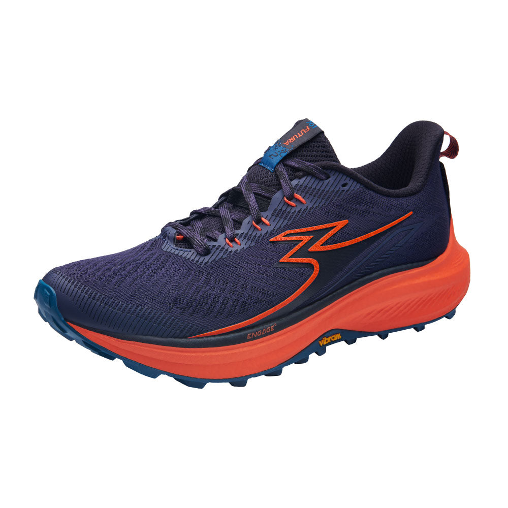 Tênis FUTURA 2 Trail Running Corrida de Montanha Aderência e Amortecimento Extremo - Masculino | Azul Marinho