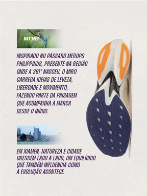 Tênis FURIOUS 2 "MIRO" Corrida Com Placa de Carbono  - Masculino | Branco e Multicolorido