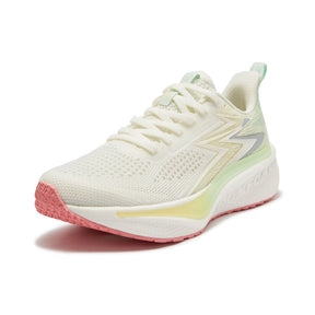 Tênis FAST WIND QU!KFOAM INFINITY VI Corrida - Feminino | Bege e Verde Claro