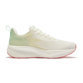 Tênis FAST WIND QU!KFOAM INFINITY VI Corrida - Feminino | Bege e Verde Claro