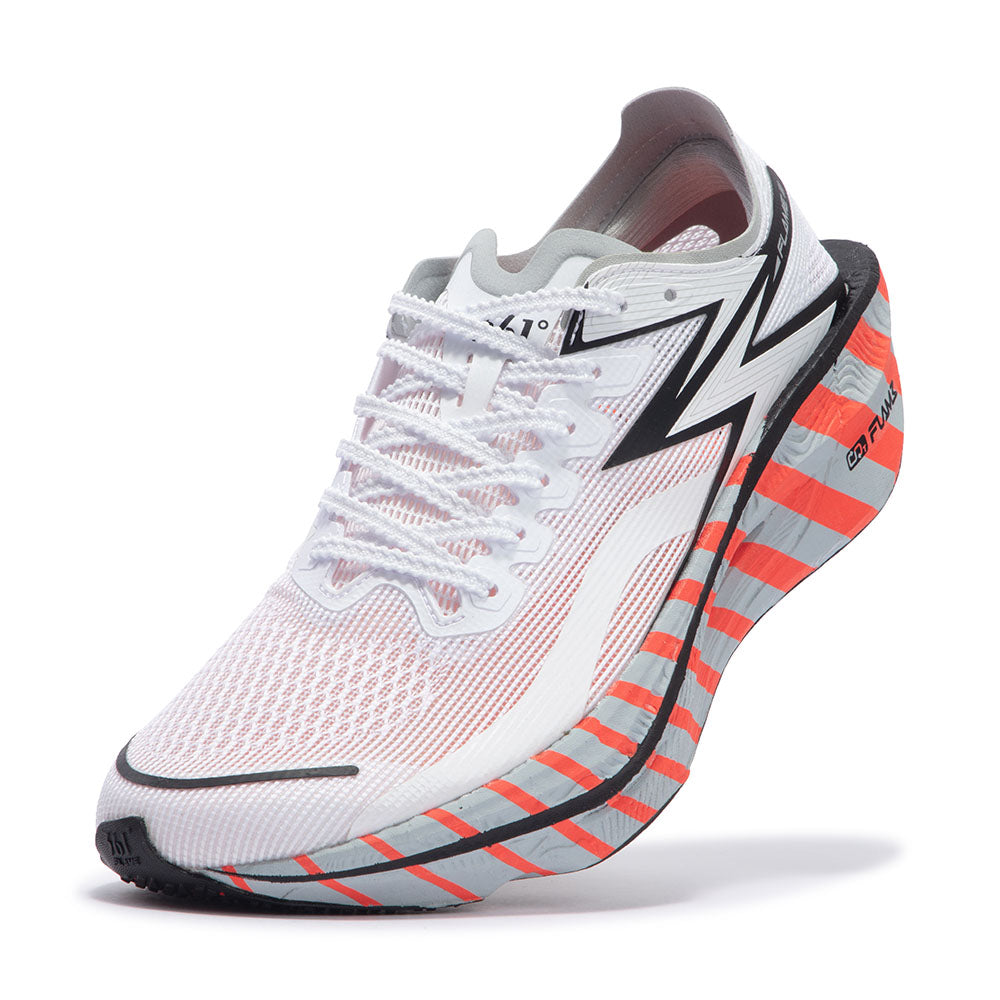Tênis FLAME 3 361° Corrida  - Masculino | Branco e Laranja Neon