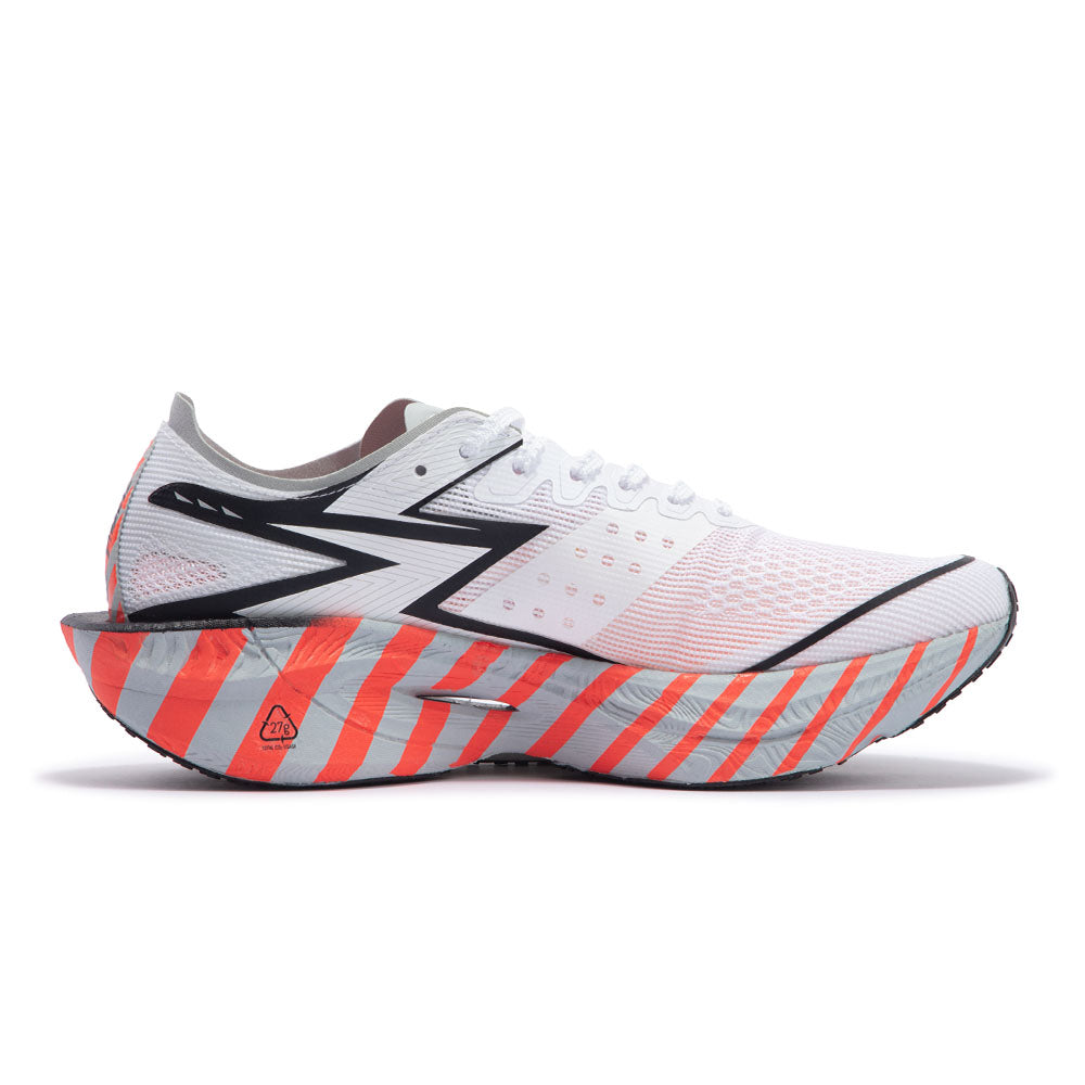 Tênis FLAME 3 361° Corrida  - Masculino | Branco e Laranja Neon