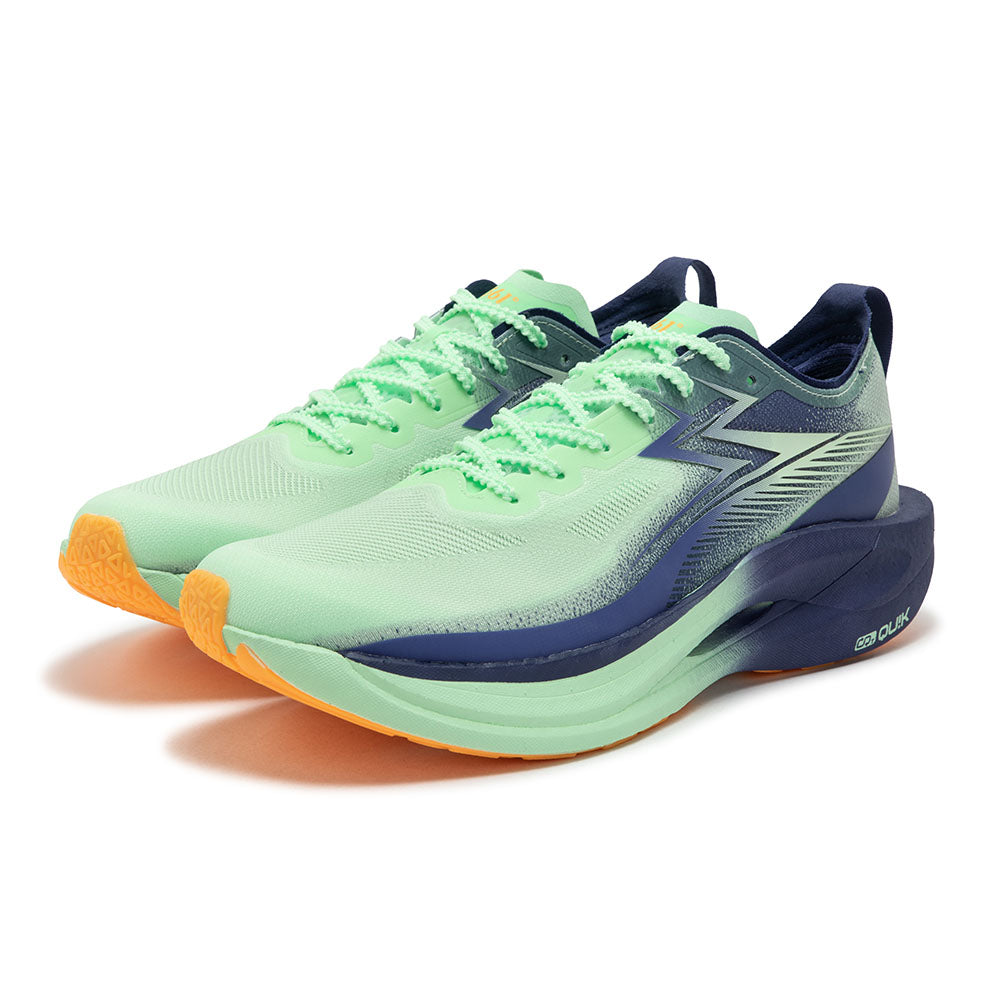 Tênis FLAME 2 GT Placa de Nylon Performance Corrida  - Masculino | Verde e Azul