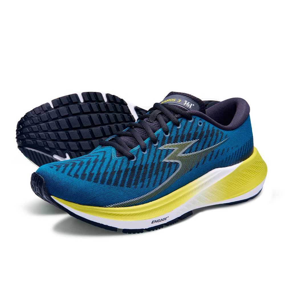 Tênis KAIROS 3 Estabilidade Corrida - Masculino | Azul e Verde