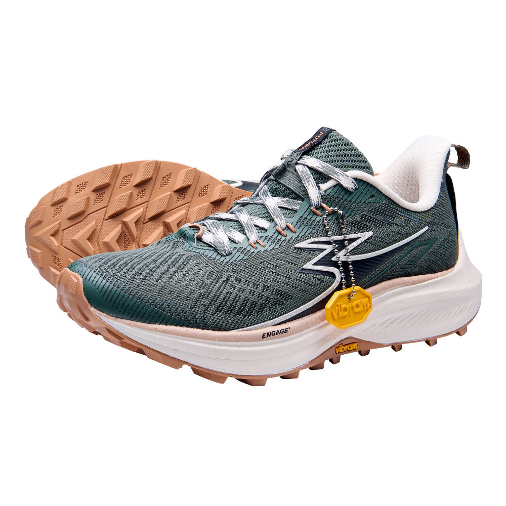 Tênis FUTURA 2 Trail Running Corrida de Montanha Aderência e Amortecimento Extremo - Feminino | Verde