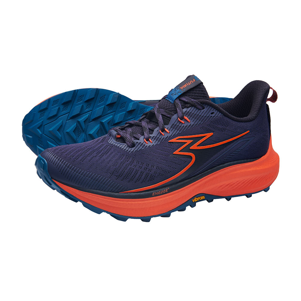 Tênis FUTURA 2 Trail Running Corrida de Montanha Aderência e Amortecimento Extremo  - Masculino | Azul Marinho